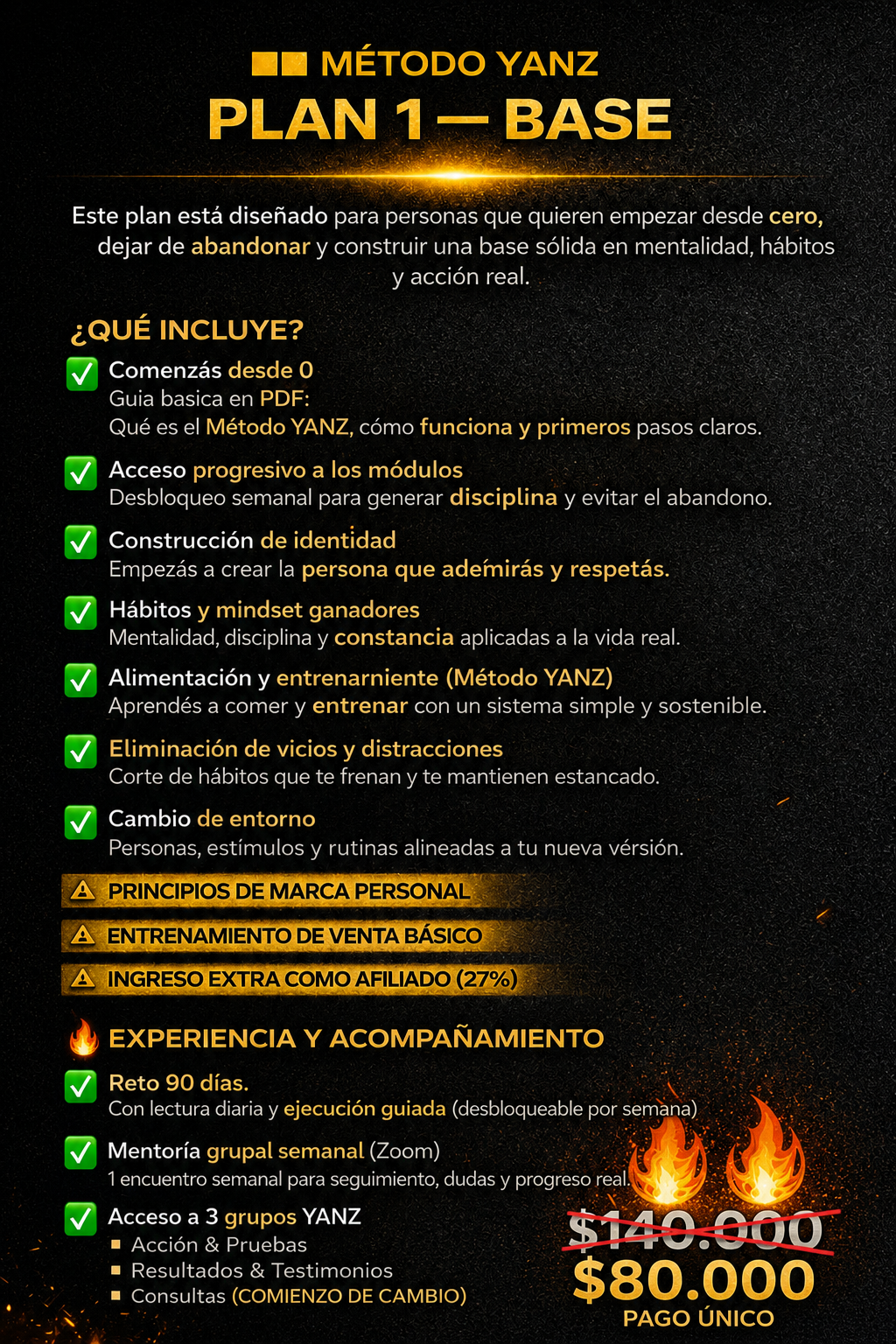 PLAN BASE + INTENSIVO 90 DIAS